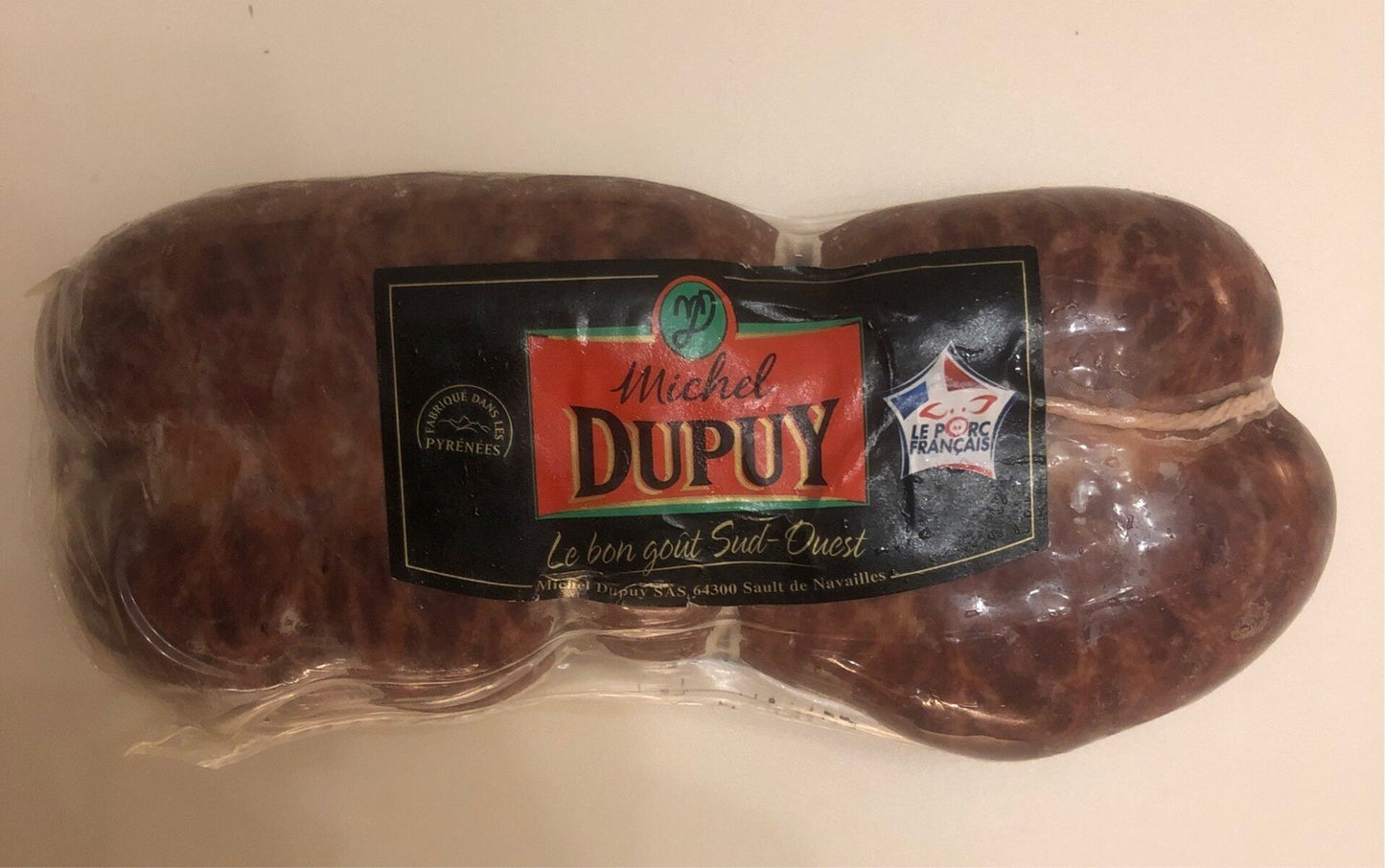 Boudin de porc nature tradition recette des Pyrénées - 550g